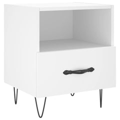 vidaXL Bedside Cabinets 2 pcs White 40x35x47.5 cm Engineered Wood 6