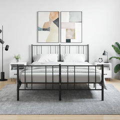 vidaXL Bedside Cabinets 2 pcs White 40x35x47.5 cm Engineered Wood 1