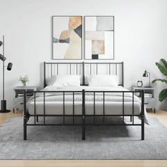vidaXL Bedside Cabinets 2 pcs Concrete Grey 40x35x47.5 cm Engineered Wood 1
