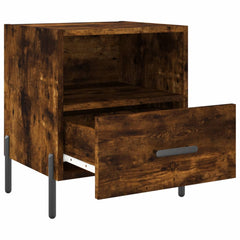 vidaXL Bedside Cabinets 2 pcs Smoked Oak 40x35x47.5 cm Engineered Wood 5