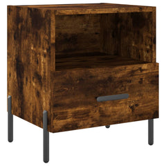 vidaXL Bedside Cabinets 2 pcs Smoked Oak 40x35x47.5 cm Engineered Wood 6