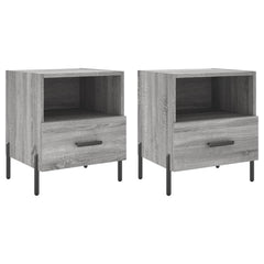 vidaXL Bedside Cabinets 2 pcs Grey Sonoma 40x35x47.5 cm Engineered Wood 2