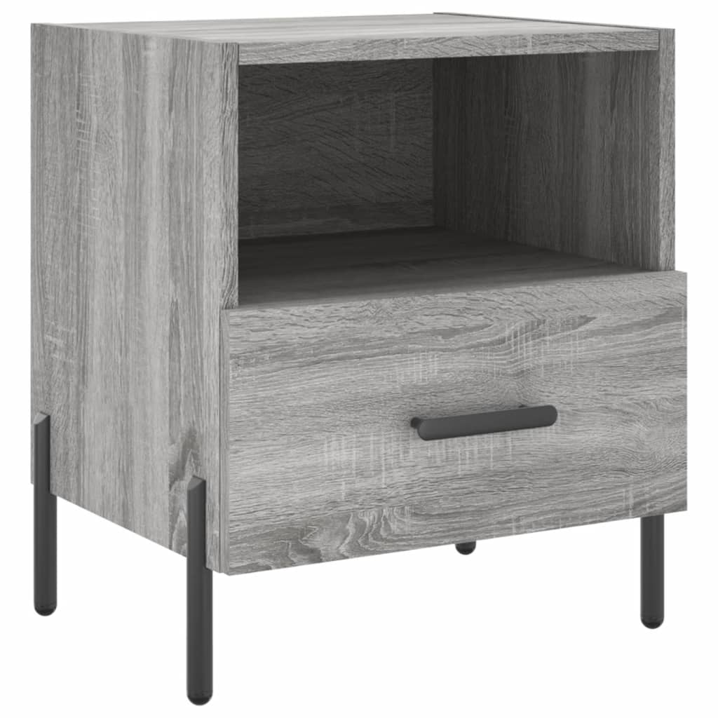 vidaXL Bedside Cabinets 2 pcs Grey Sonoma 40x35x47.5 cm Engineered Wood 6