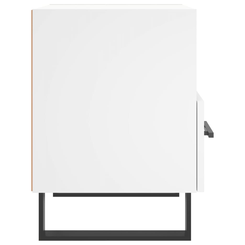 vidaXL Bedside Cabinet White 40x35x47.5 cm Engineered Wood 5