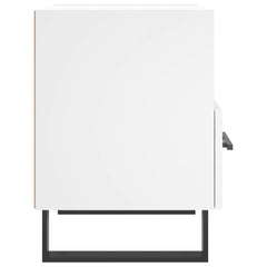 vidaXL Bedside Cabinet White 40x35x47.5 cm Engineered Wood 5