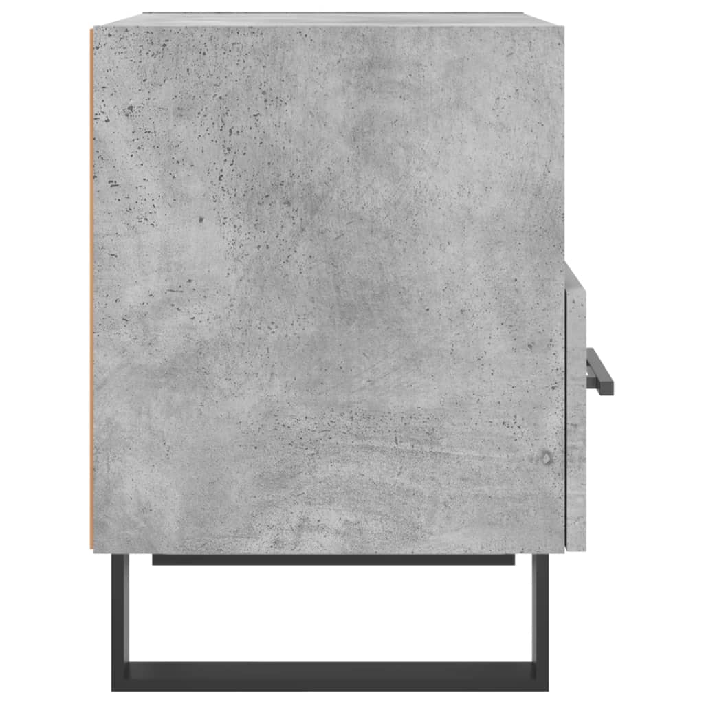 vidaXL Bedside Cabinet Concrete Grey 40x35x47.5 cm Engineered Wood 5