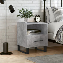 vidaXL Bedside Cabinet Concrete Grey 40x35x47.5 cm Engineered Wood 1