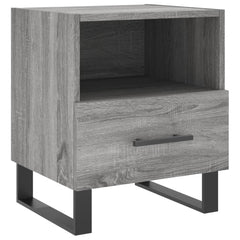 vidaXL Bedside Cabinet Grey Sonoma 40x35x47.5 cm Engineered Wood 2