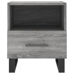 vidaXL Bedside Cabinet Grey Sonoma 40x35x47.5 cm Engineered Wood 4