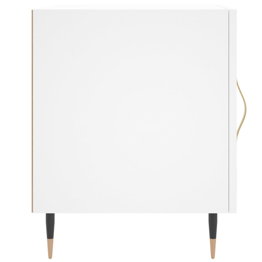 Bedside Cabinet 40x40x50 cm Engineered Wood White