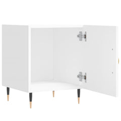Bedside Cabinet 40x40x50 cm Engineered Wood White
