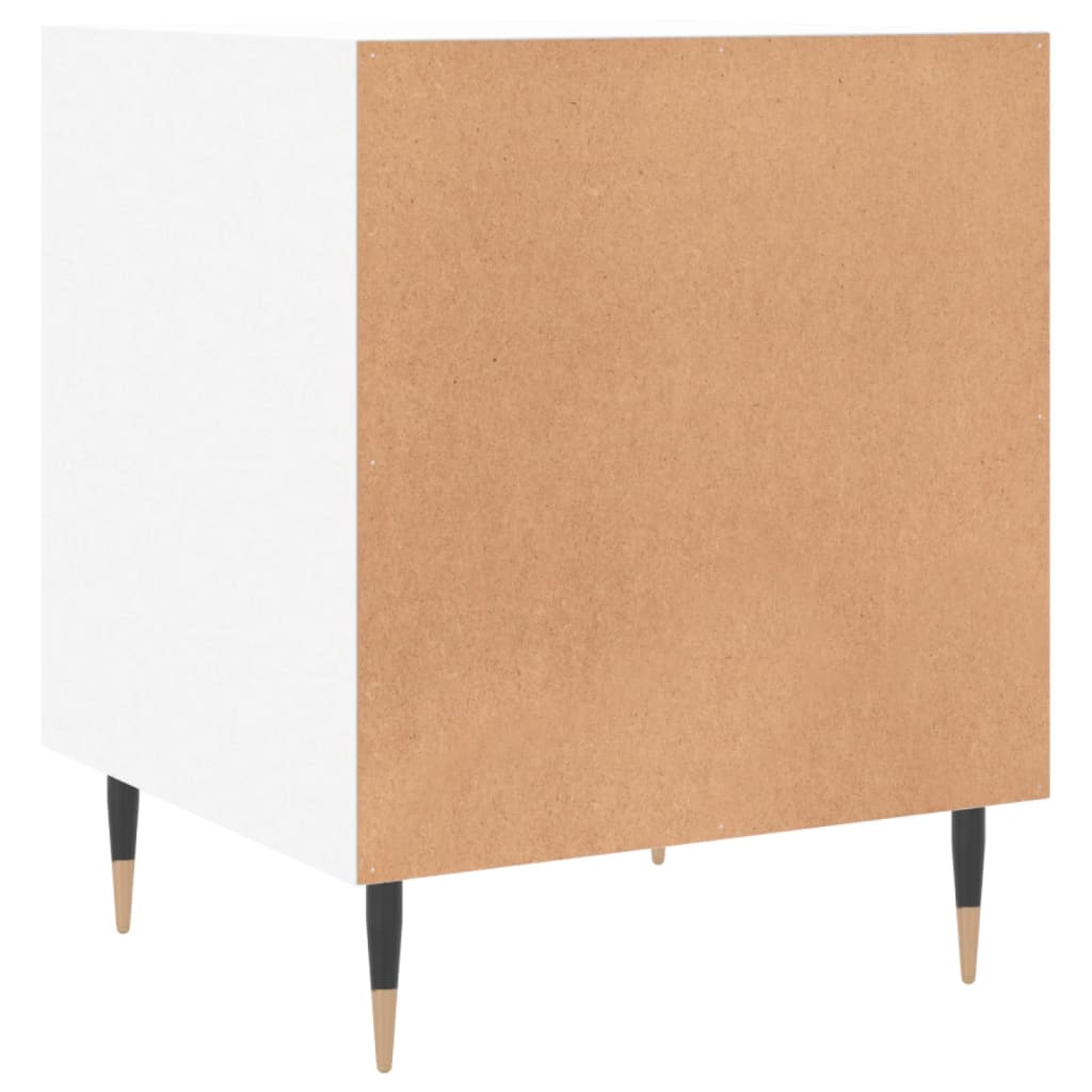 Bedside Cabinet 40x40x50 cm Engineered Wood White