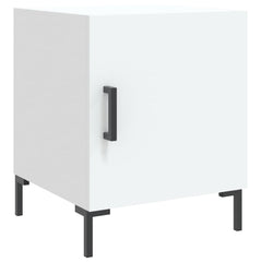 vidaXL Bedside Cabinets 2 pcs White 40x40x50 cm Engineered Wood 3