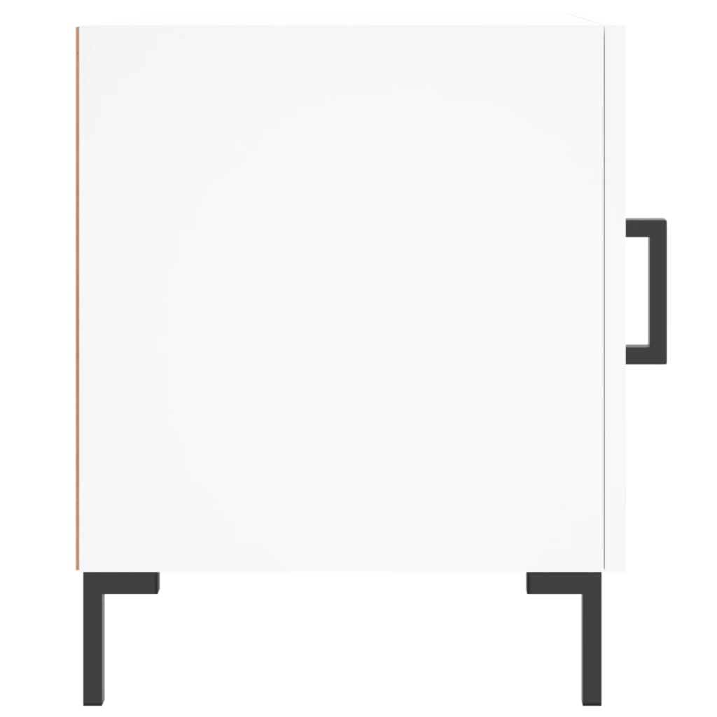 vidaXL Bedside Cabinets 2 pcs White 40x40x50 cm Engineered Wood 5