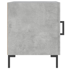 vidaXL Bedside Cabinets 2 pcs Concrete Grey 40x40x50 cm Engineered Wood 5