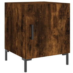 vidaXL Bedside Cabinets 2 pcs Smoked Oak 40x40x50 cm Engineered Wood 3