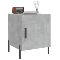 vidaXL Bedside Cabinets 2 pcs Concrete Grey 40x40x50 cm Engineered Wood 4