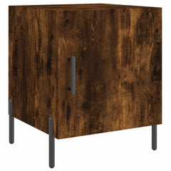 vidaXL Bedside Cabinets 2 pcs Smoked Oak 40x40x50 cm Engineered Wood 5