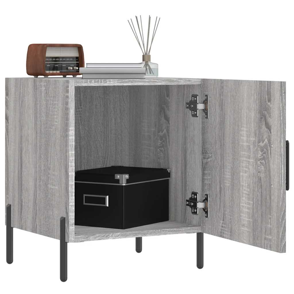 vidaXL Bedside Cabinets 2 pcs Grey Sonoma 40x40x50 cm Engineered Wood 3