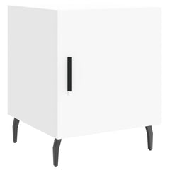 vidaXL Bedside Cabinets 2 pcs White 40x40x50 cm Engineered Wood 5