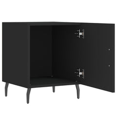vidaXL Bedside Cabinets 2 pcs Black 40x40x50 cm Engineered Wood 5