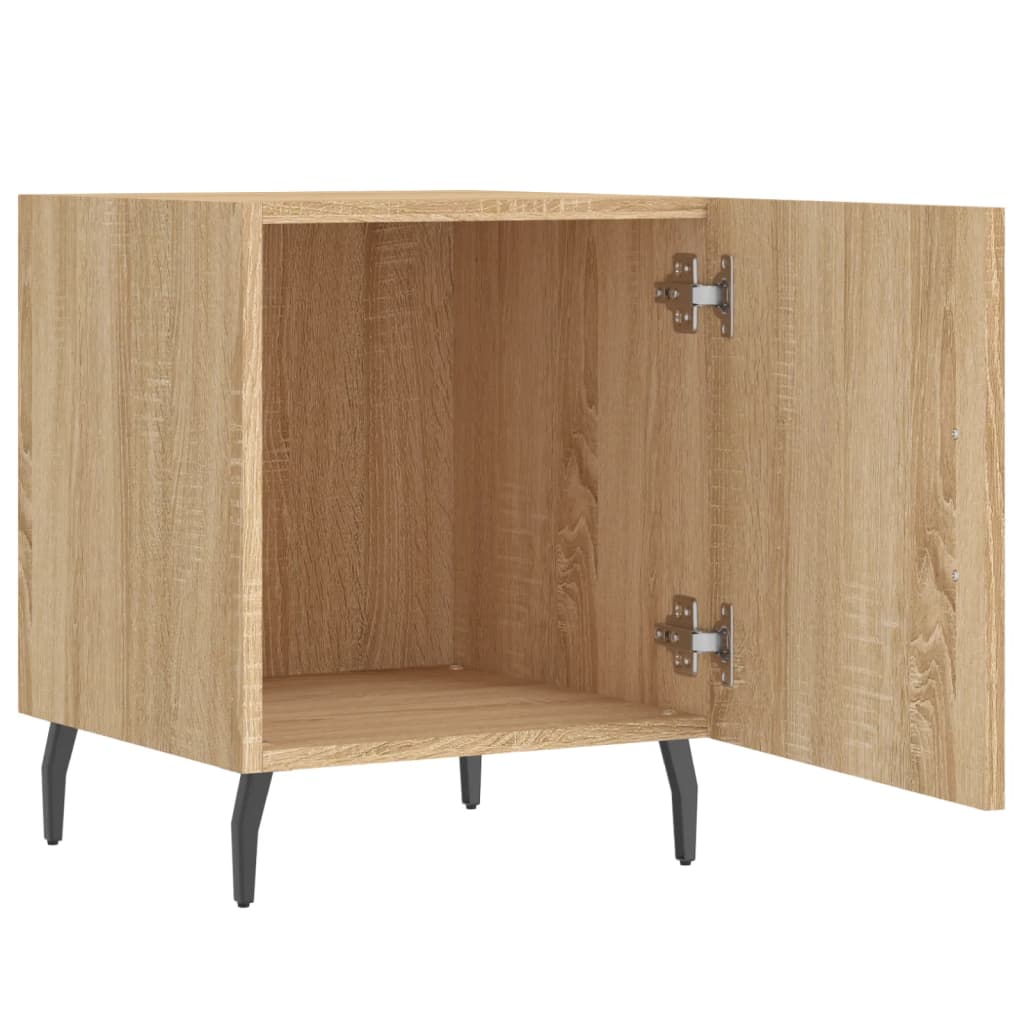 vidaXL Bedside Cabinets 2 pcs Sonoma Oak 40x40x50 cm Engineered Wood 5