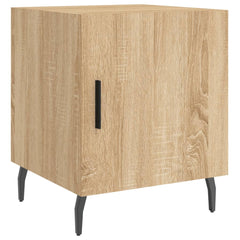 vidaXL Bedside Cabinets 2 pcs Sonoma Oak 40x40x50 cm Engineered Wood 6