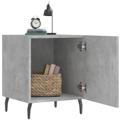 vidaXL Bedside Cabinets 2 pcs Concrete Grey 40x40x50 cm Engineered Wood 3