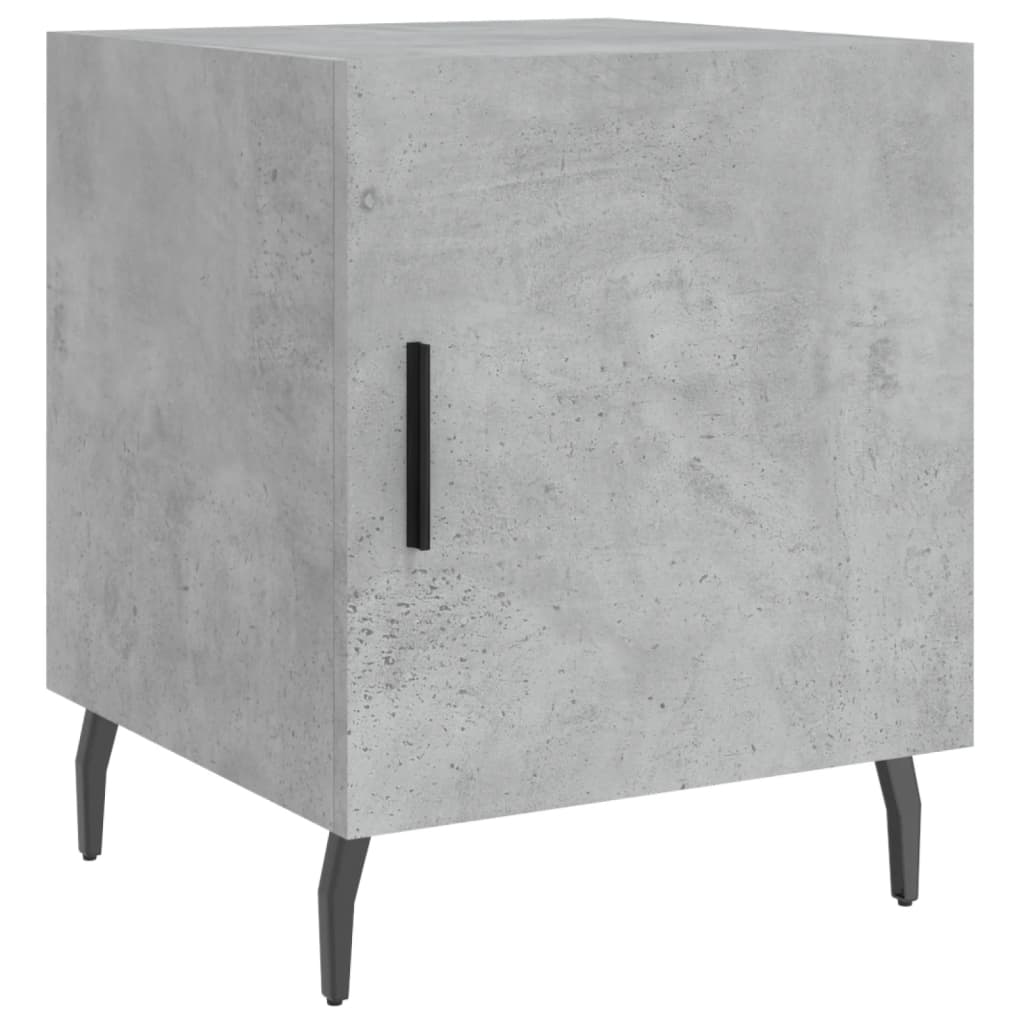 vidaXL Bedside Cabinets 2 pcs Concrete Grey 40x40x50 cm Engineered Wood 6