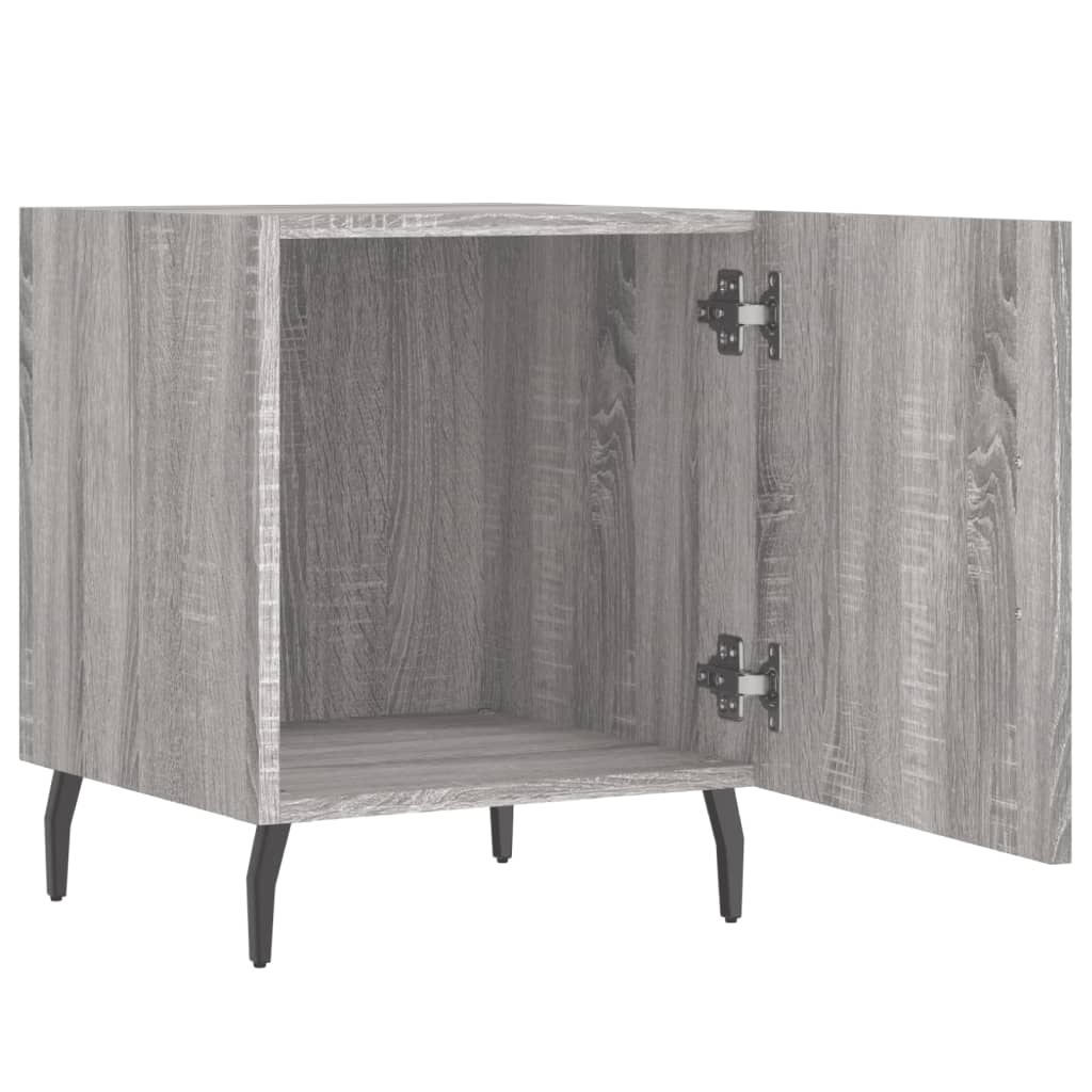 vidaXL Bedside Cabinets 2 pcs Grey Sonoma 40x40x50 cm Engineered Wood 5