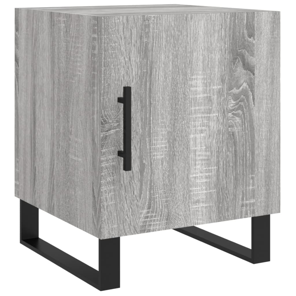 vidaXL Bedside Cabinets 2 pcs Grey Sonoma 40x40x50 cm Engineered Wood 6