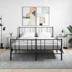 vidaXL Bedside Cabinets 2 pcs Grey Sonoma 40x40x50 cm Engineered Wood 1