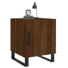 vidaXL Bedside Cabinets 2 pcs Brown Oak 40x40x50 cm Engineered Wood 4