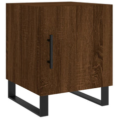 vidaXL Bedside Cabinets 2 pcs Brown Oak 40x40x50 cm Engineered Wood 6