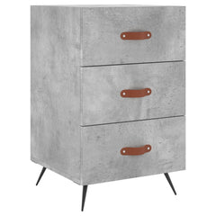 vidaXL Bedside Cabinet Concrete Grey 40x40x66 cm Engineered Wood 2