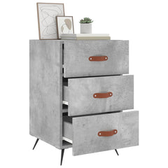 vidaXL Bedside Cabinet Concrete Grey 40x40x66 cm Engineered Wood 3