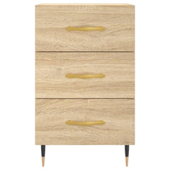 vidaXL Bedside Cabinet Sonoma Oak 40x40x66 cm Engineered Wood 5