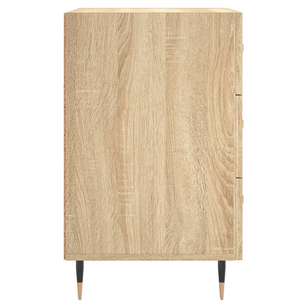 vidaXL Bedside Cabinet Sonoma Oak 40x40x66 cm Engineered Wood 6