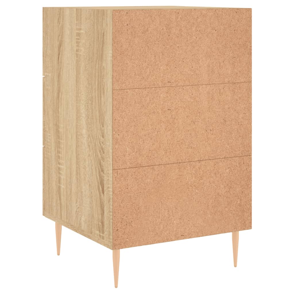 Bedside Cabinet 40x40x66 cm Engineered Wood Sonoma oak