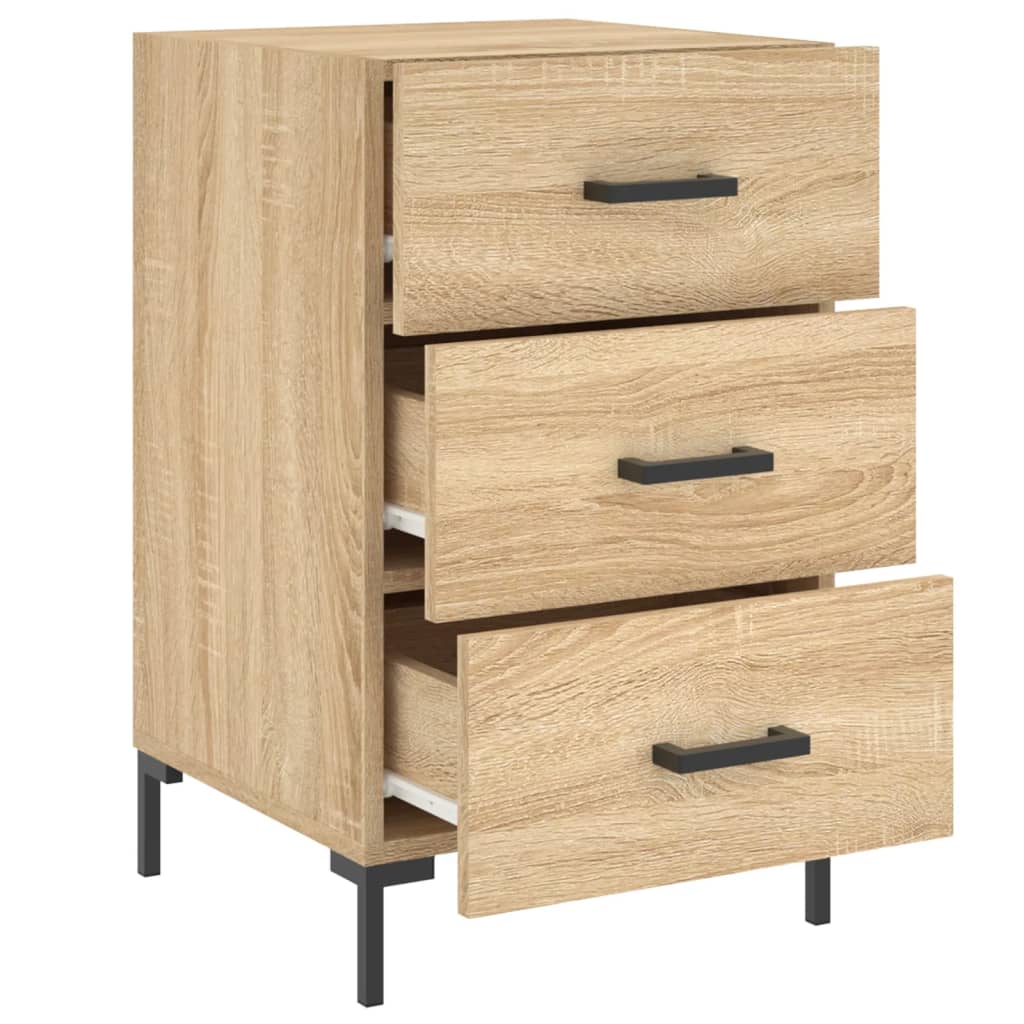 Bedside Cabinet 40x40x66 cm Engineered Wood Sonoma oak