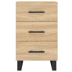 vidaXL Bedside Cabinet Sonoma Oak 40x40x66 cm Engineered Wood 5