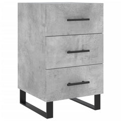 vidaXL Bedside Cabinet Concrete Grey 40x40x66 cm Engineered Wood 2