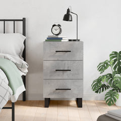 vidaXL Bedside Cabinet Concrete Grey 40x40x66 cm Engineered Wood 1