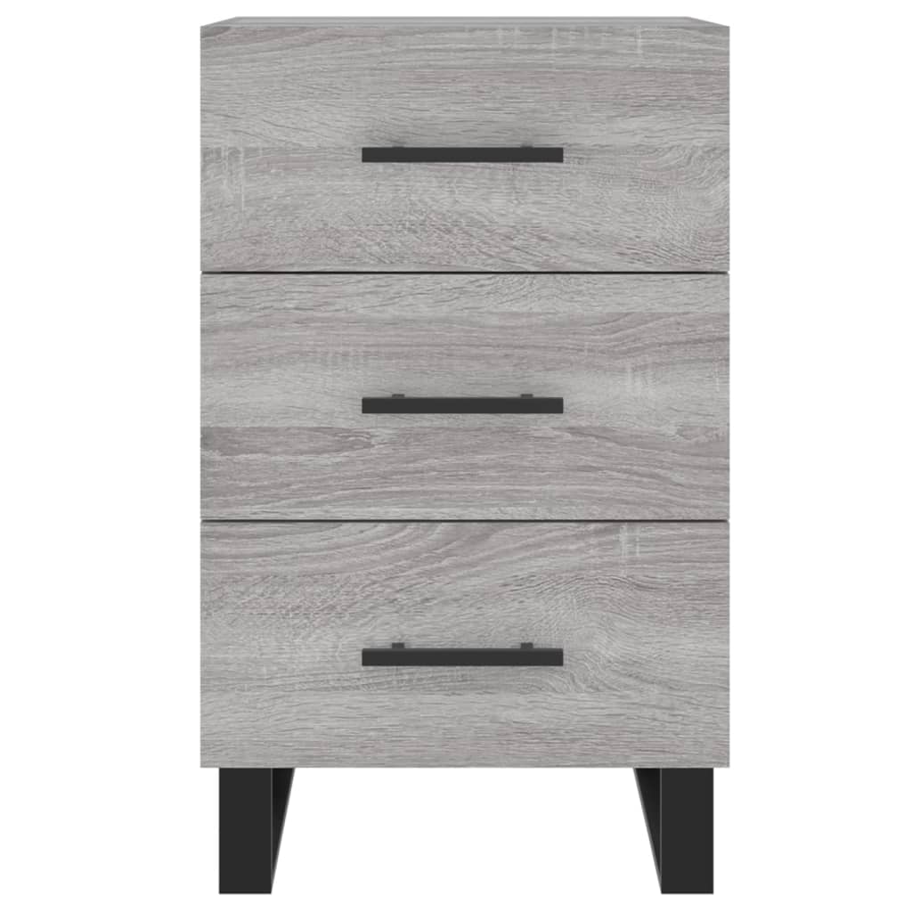 vidaXL Bedside Cabinet Grey Sonoma 40x40x66 cm Engineered Wood 5