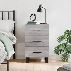 vidaXL Bedside Cabinet Grey Sonoma 40x40x66 cm Engineered Wood 1