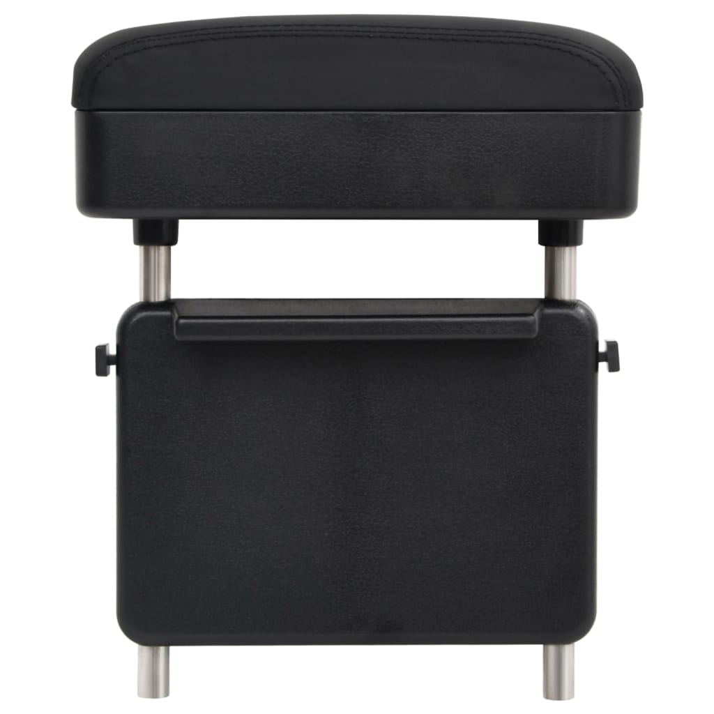 vidaXL Car Armrest Universal Black 23x8x(30-38) cm ABS 2