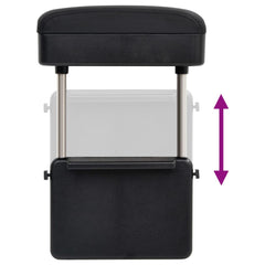 vidaXL Car Armrest Universal Black 23x8x(30-38) cm ABS 6