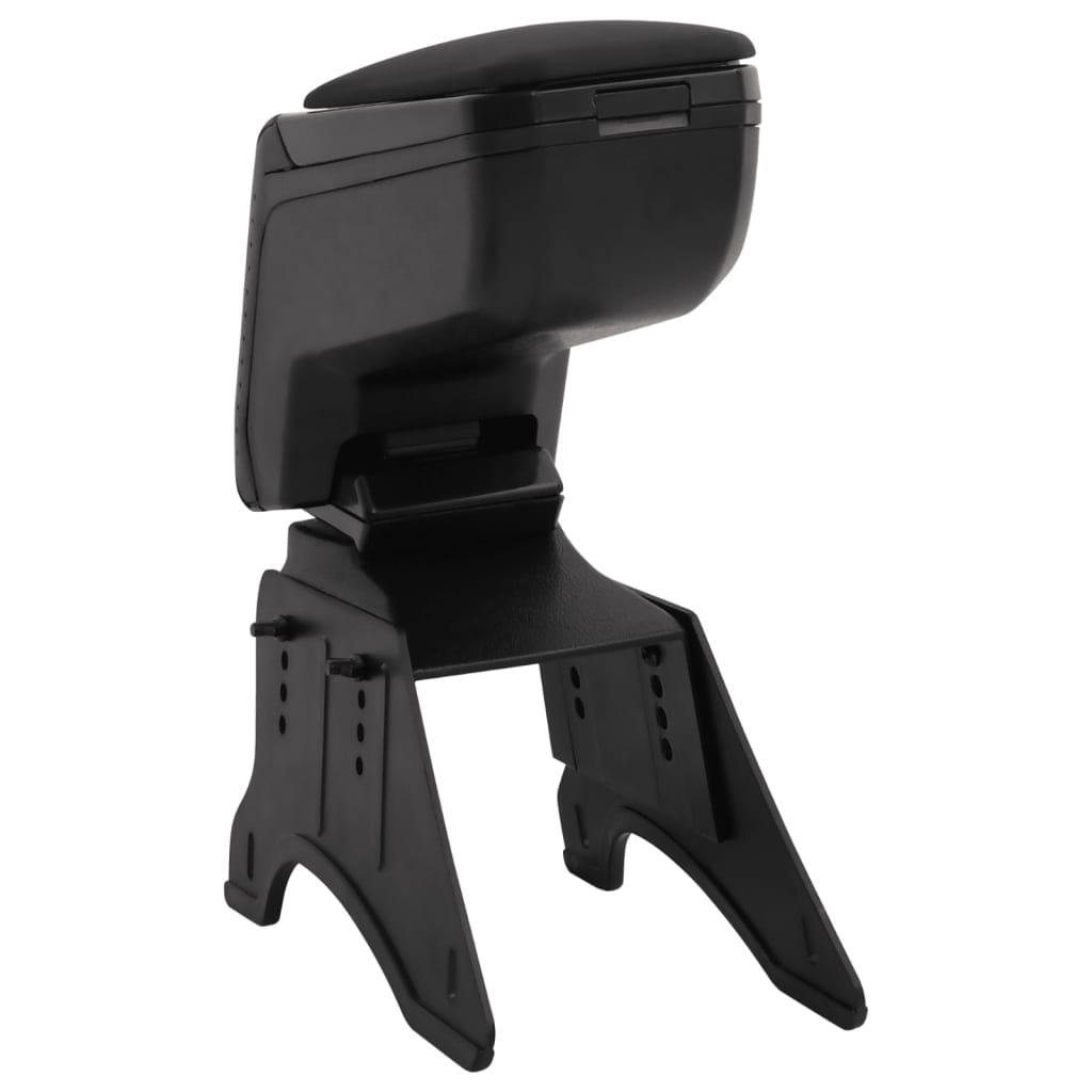 vidaXL Car Armrest Universal Black 14x30x(32-48.5) cm ABS 2