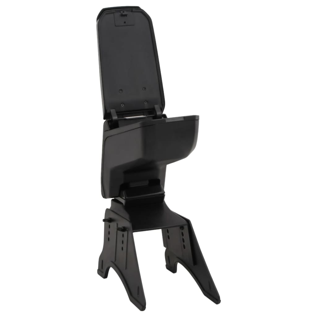 vidaXL Car Armrest Universal Black 14x30x(32-48.5) cm ABS 3