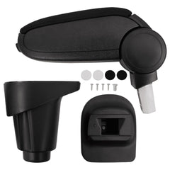 vidaXL Car Armrest for Fiat 500L (2012) Black 14x35x(37-53) cm ABS 1